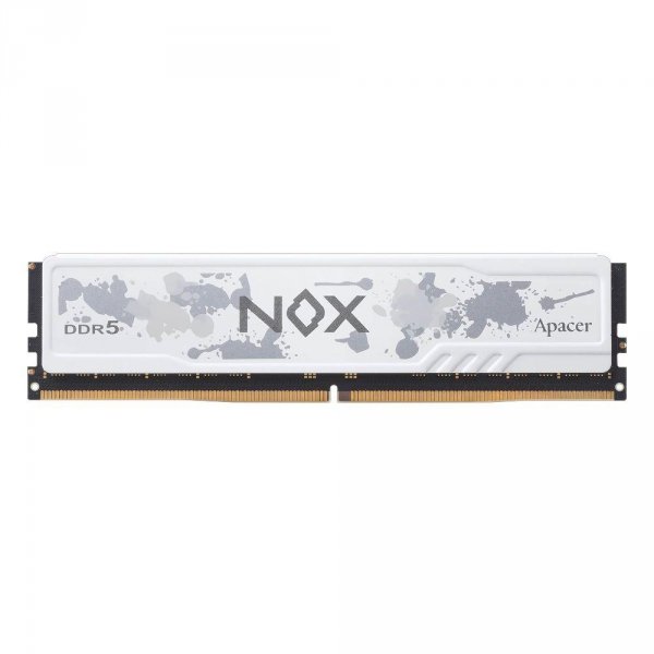 Pamięć DDR5 Apacer NOX 16GB (1x16GB) 6400MHz CL32 1,4V Biała XMP