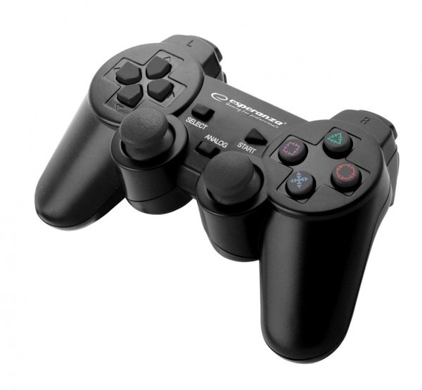 OUTLET: Gamepad PS3/PC USB Esperanza &amp;quot;Trooper&amp;quot; czarny - USZ OPAK