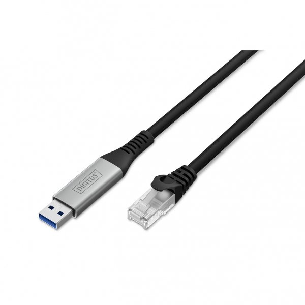 Kabel adapter DIGITUS USB-A – RJ45 Kat. 6A S/FTP, 1 Gbit/s, USB 3.2 Gen1, LSZH, 2m