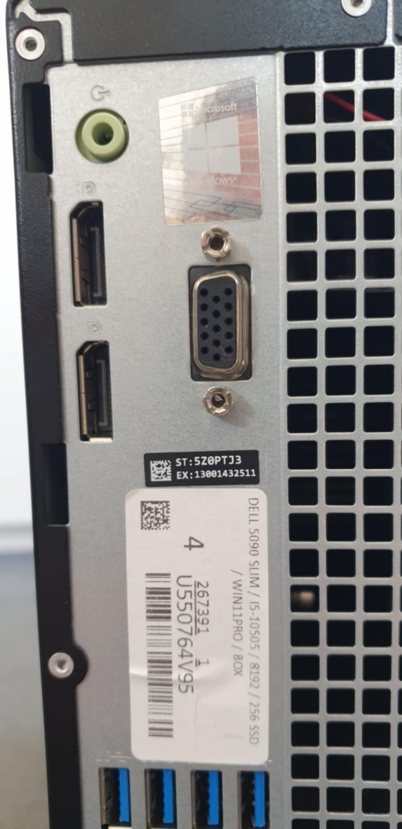 DELL komputer Optiplex 5090 SFF i5-10505 8GB 256GB SSD DVD W11P