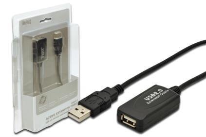 Kabel przedłużający aktywny DIGITUS DA-70130-4 USB 2.0 5m