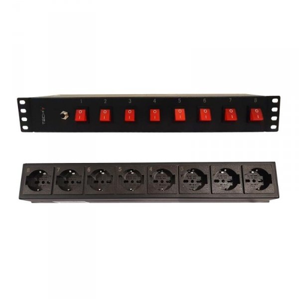Listwa zasilająca Techly Rackowa 19&amp;quot; 1.5U, 8 gniazd UNEL
