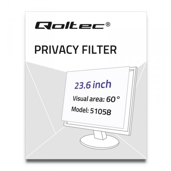 Filtr prywatyzujący RODO Qoltec 23.6&amp;quot; (16:9)