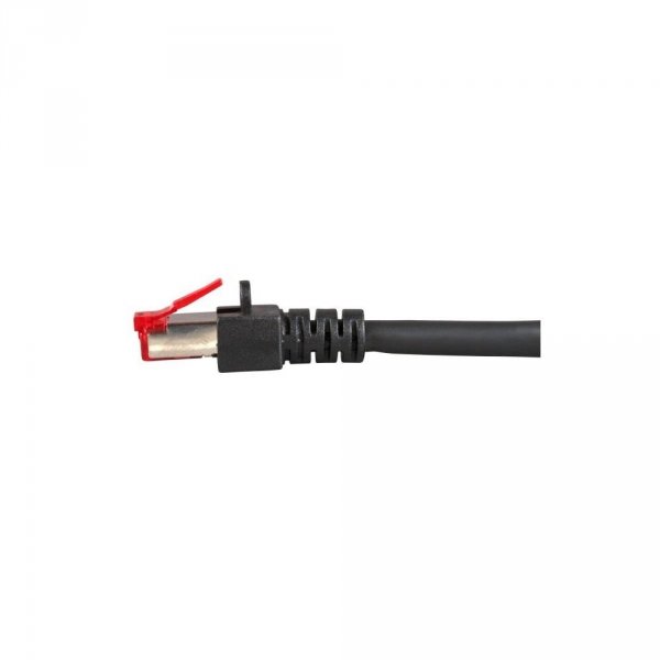 Patchcord 100% miedź EFB Cat.6 LSZH S/FTP, 1m, czarny