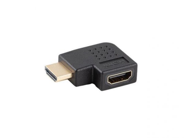 Adapter Lanberg HDMI(M) -&amp;gt; HDMI(F) 4K kątowy lewo czarny