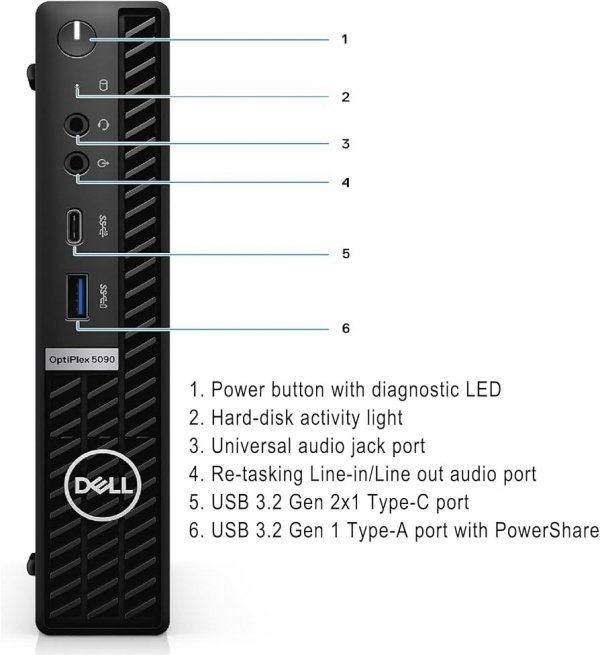 DELL OptiPlex 5090 MFF i5-10500T 16GB 256GB 2xDP W11P