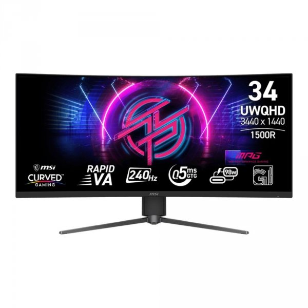 Monitor MSI 34&amp;quot; MPG 346CQRF X24 Rapid VA UWQHD 240Hz 2xHDMI DP HUB