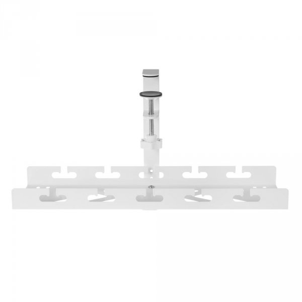 Organizer podbiurkowy na kable Maclean MC-105 W, max. obciążenie 5kg, biały