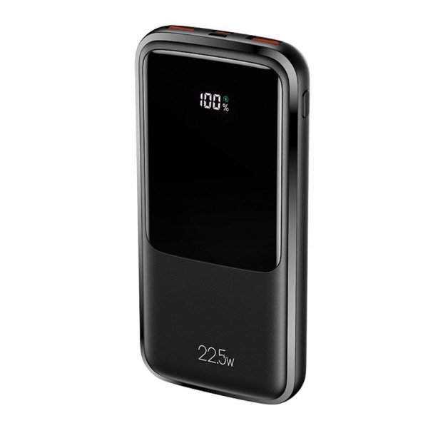 OUTLET: Powerbank Usams PB58 10000mAh 22,5W 1xUSB-C PD + 2xUSB-A Fast Charge -czarny - USZ OPAK