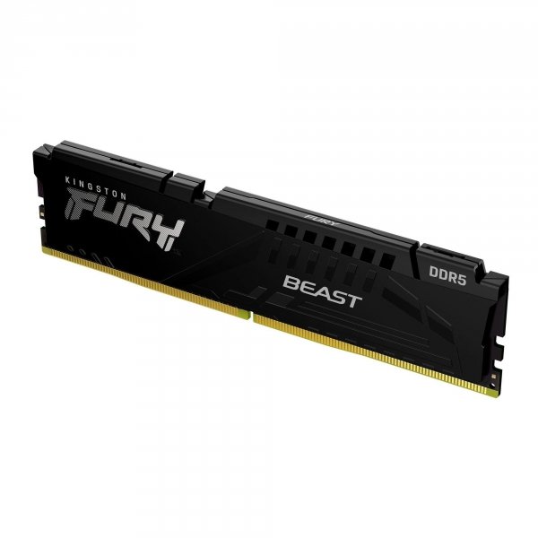 Pamięć DDR5 Kingston FURY Beast 16GB (1x16GB) 5200MHz CL40 1,25V Czarna