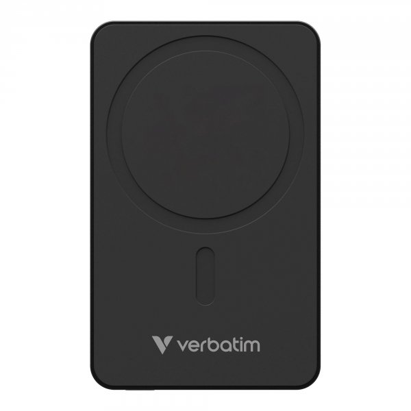 Powerbank Verbatim Charge 'n' Go Essentials Magnetic Wireless 5000mAh USB-C PD 3.0 Black