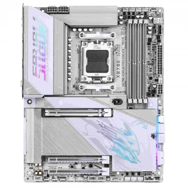 Płyta Gigabyte X870E A PRO X ICE /AMD X870E/DDR5/SATA3/M.2/USB4/PCIe5.0/WiFi/BT/AM5/ATX
