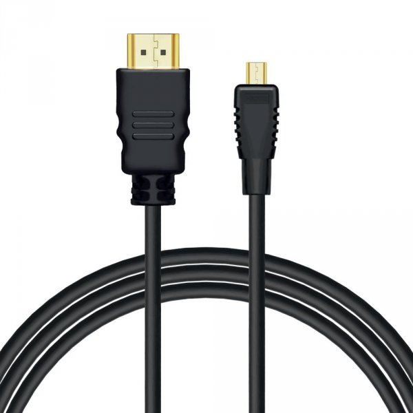 Kabel HDMI - micro HDMI Savio CL-40/M 2m czarny, złote k. v1.4