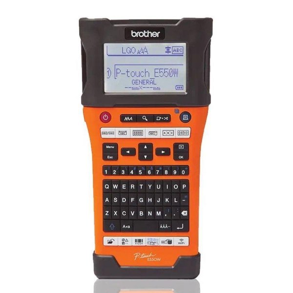 Drukarka etykiet Brother P-touch E550WVP pomarańczowa
