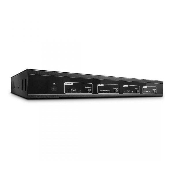Przełącznik matrycowy LINDY 4x4 HDMI 18G z dźwiękiem