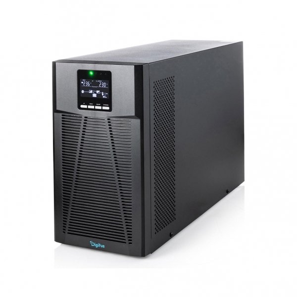 Zasilacz awaryjny UPS DIGITUS Online Tower 19&amp;quot; LCD 2000VA/2000W 4x12V/9Ah 8xC13 1xC14 USB RS232 RJ45