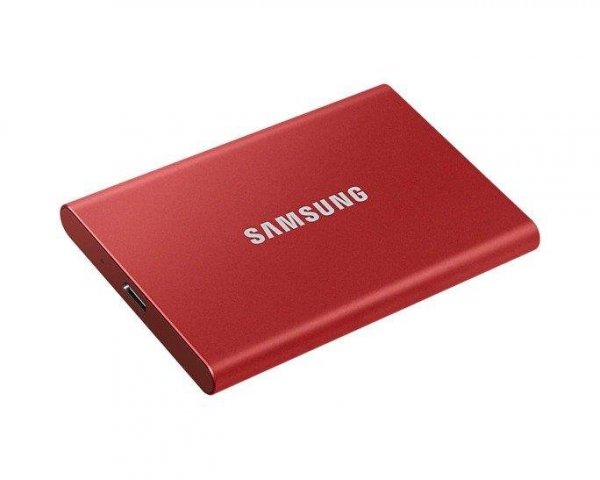 Dysk SSD zewnętrzny Samsung T7 Portable 2TB (1050/1000 MB/s) USB 3.1 Red
