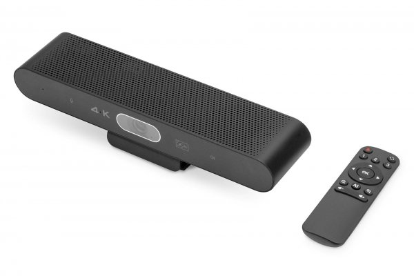 System wideokonferencji DIGITUS 4K ePTZ szeroki kąt 90° Sensor 3.0” 8MP Hi-Fi 2 mikrofony pilot