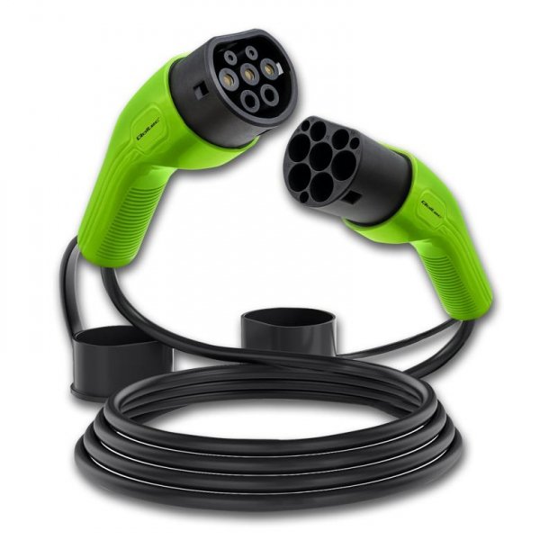 Kabel EV Qoltec typ2 do ładowania samochodu | 22kW | 32A | 5m