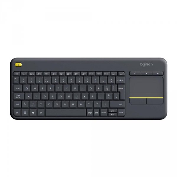 Klawiatura bezprzewodowa Logitech K400 Plus Wireless Touch układ angielski czarna