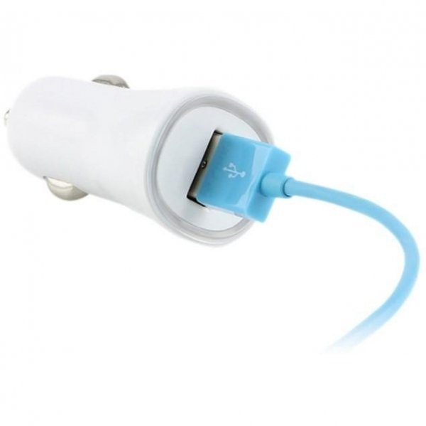 Ładowarka samochodowa Techly USB 5V 1A biała