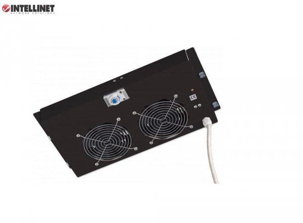 Panel chłodzący Intellinet Rack 19&amp;quot; 2x23W, sufitowy z termostatem
