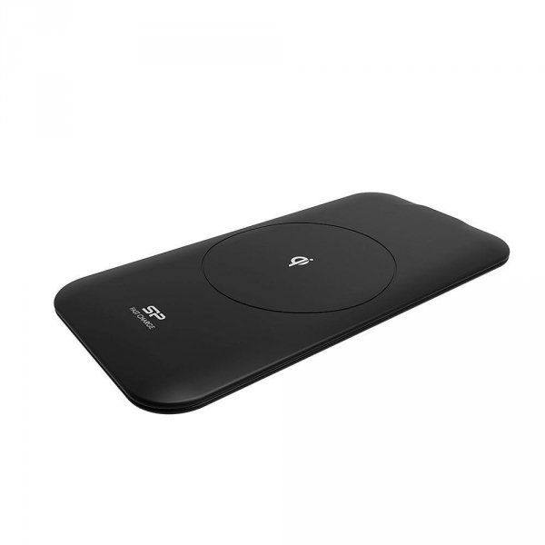 Ładowarka indukcyjna Silicon Power Io Qi210 5W/10W (QC) / iPhone 7,5W, micro-USB, black