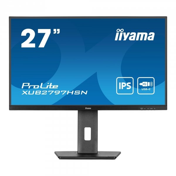 Monitor iiyama 27&amp;quot; ProLite XUB2797HSN-B2 IPS FHD 100Hz HDMI 2xDP HUB RJ-45 głośniki