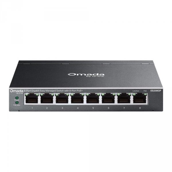 Switch zarządzalny TP-Link Omada ES208GP 8xGbE PoE+