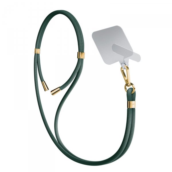 OUTLET: Smycz do telefonu - 3mk EasyClip - Ciemny Zielony (złoty) - OTW OPAK
