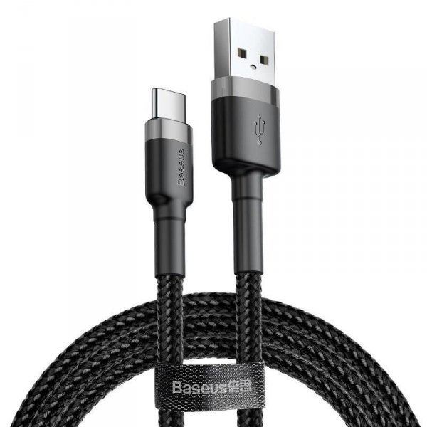 Kabel przewód USB - USB-C / Typ-C 300cm Baseus Cafule CATKLF-UG1 Quick Charge 2A z obsługą szybkiego ładowania