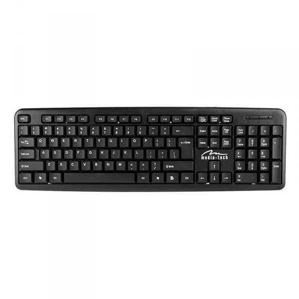 Klawiatura przewodowa Media-Tech MT122K-US PS/2 czarna