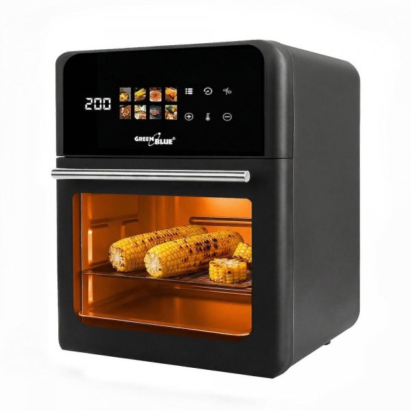 Frytkownica beztłuszczowa AIR FRYER GreenBlue GB950, 1800W, pojemność 10l, 8 programów, akcesoria, Timer