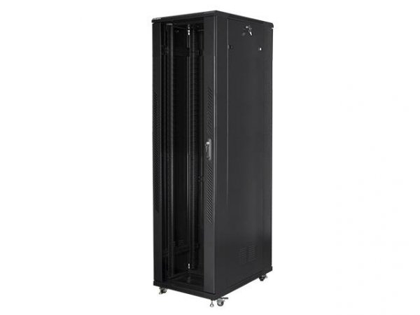 Szafa instalacyjna Rack stojąca 19&amp;quot; 47U 800x1000 czarna Lanberg (flat pack)