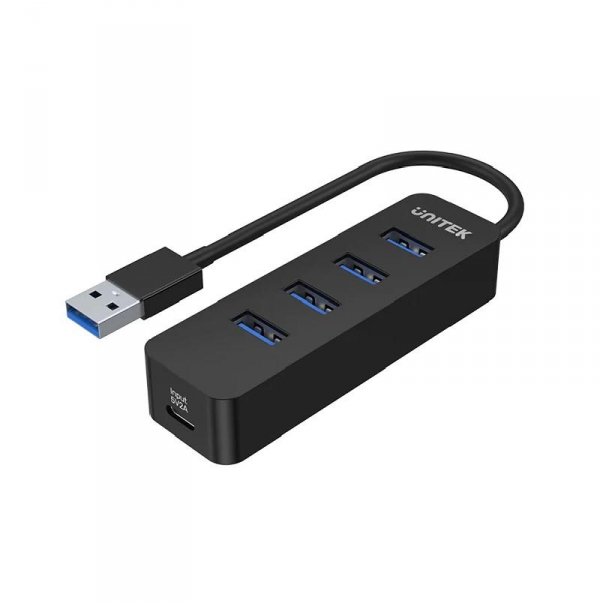 OUTLET: HUB USB-A Unitek H1117A 4xUSB-A 3.1, aktywny, 10W - USZ OPAK