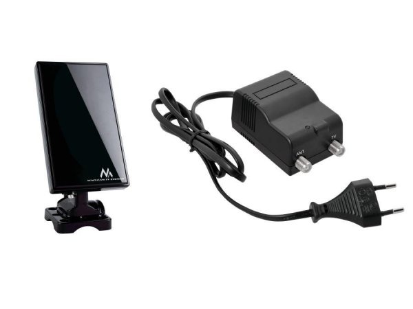 Antena TV DVB-T/T2 H.265 HEVC Maclean MCTV-970 wewnętrzno - zewnętrzna, czarna
