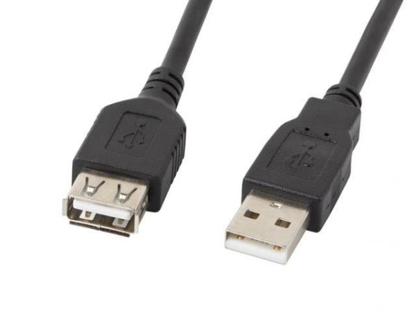 Przedłużacz USB 2.0 Lanberg AM-AF 5m czarny