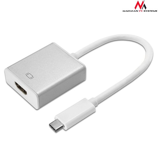 Kabel adapter Maclean MCTV-841 USB 3.1 Typ C (M) -&amp;gt; HDMI 1.4 (F)