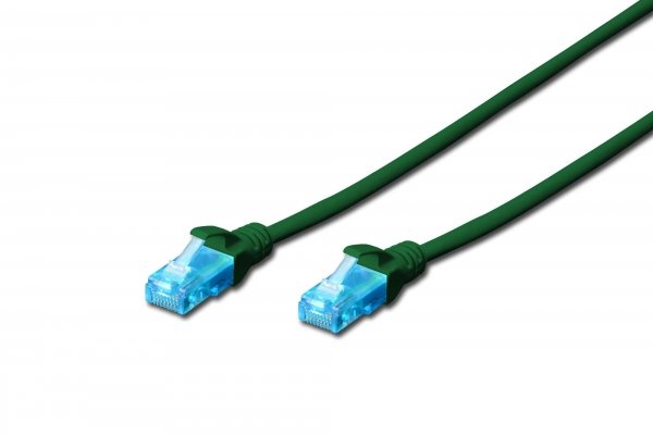 Patchcord DIGITUS UTP kat. 5e 2m PVC zielony