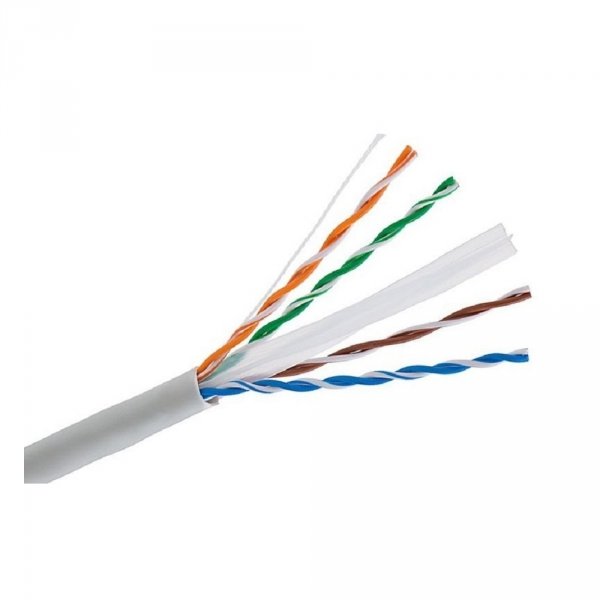 Kabel instalacyjny Intellinet skrętka Cat6 UTP drut 100% miedź 305m, szary, 23AWG, szpula