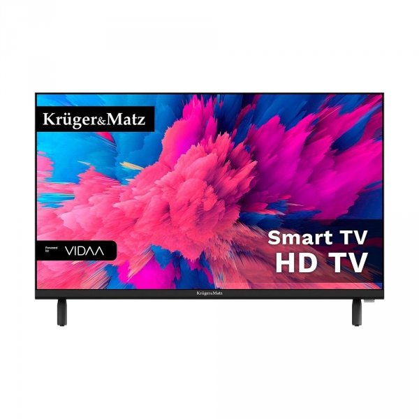 OUTLET: Telewizor Kruger&amp;amp;Matz 24&amp;quot; HD VIDAA, DVB-T2/S2/T/C H.265 HEVC - OTW OPAK
