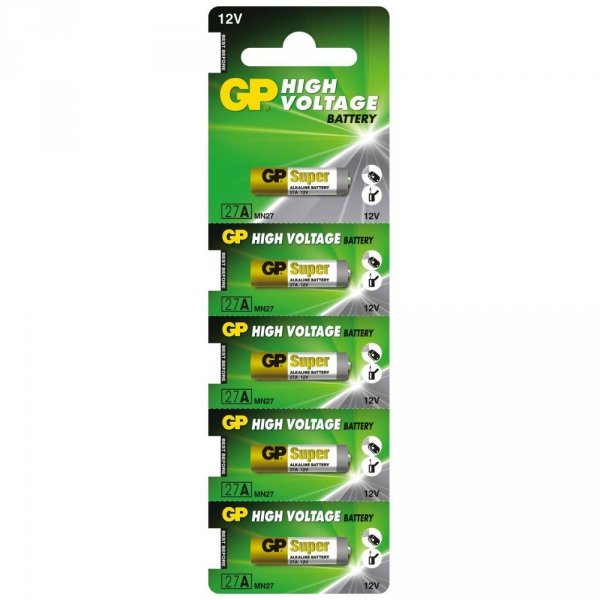 Bateria do pilota samochodowego GP 27A MN27 x5