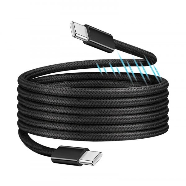 Kabel USB 2.0 LogiLink CU0231 USB-C - USB-C, M/M, 480 Mb/s, 100 W, magnetyczny, czarny, 1m