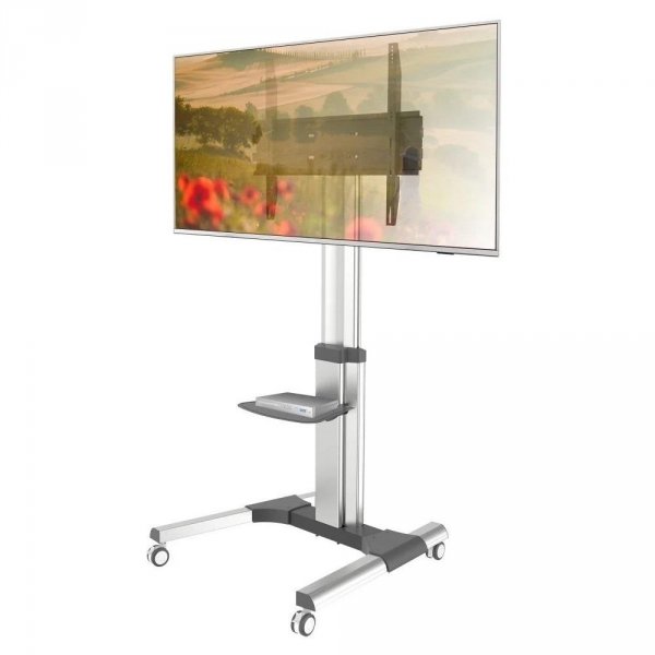 Stojak mobilny Techly 50&amp;quot;-92&amp;quot;, 70kg, z półką AV