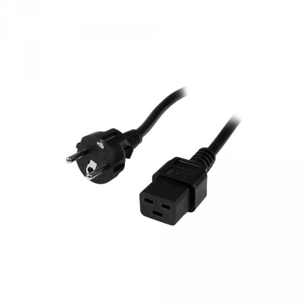 Kabel zasilający Manhattan IEC320 Schuko / C19 16A 2,5m czarny