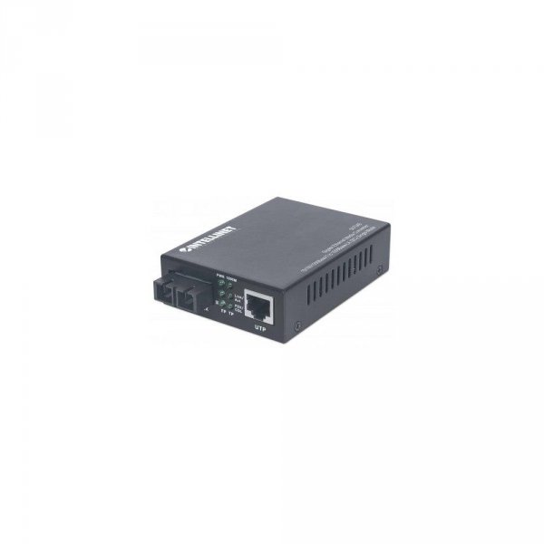 Media konwerter Intellinet Gigabit 10/100/1000Base-T RJ45 na 1000Base-LX SC jednomodowy, 20 km