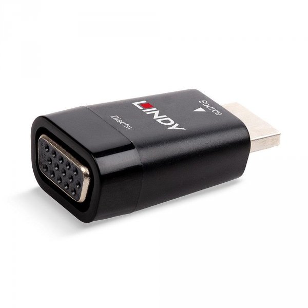Konwerter HDMI do VGA LINDY czarny
