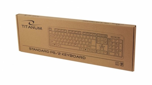 Klawiatura przewodowa Titanum TK102 PS/2 czarna