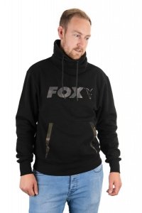 CFX073 FOX BLUZA BLACK/CAMO HIGH NECK S