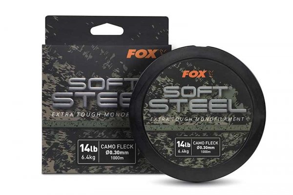 CML203 FOX ŻYŁKA Soft Steel Fleck Camo Mono 24lb (10.9kg) 0.40mm x 1000m